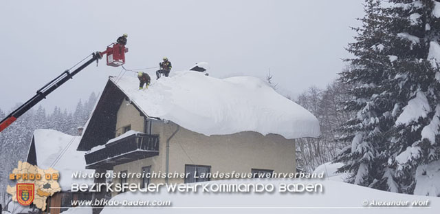 20190112 Katastrophen-Hilfsdiensteinsatz im Bezirk Lilienfeld  Foto:  Alexander Wolf