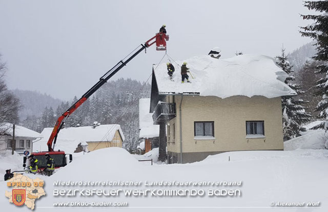 20190112 Katastrophen-Hilfsdiensteinsatz im Bezirk Lilienfeld  Foto:  Alexander Wolf