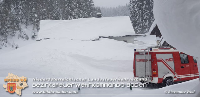 20190112 Katastrophen-Hilfsdiensteinsatz im Bezirk Lilienfeld  Foto:  Alexander Wolf