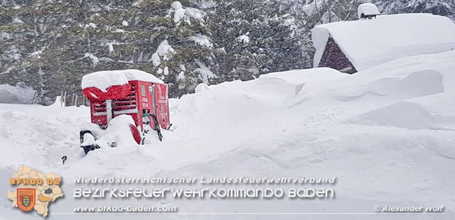 20190112 Katastrophen-Hilfsdiensteinsatz im Bezirk Lilienfeld  Foto:  Alexander Wolf