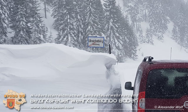 20190112 Katastrophen-Hilfsdiensteinsatz im Bezirk Lilienfeld  Foto:  Alexander Wolf