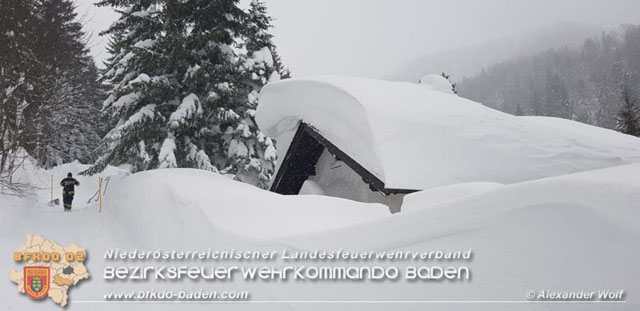 20190112 Katastrophen-Hilfsdiensteinsatz im Bezirk Lilienfeld  Foto:  Alexander Wolf