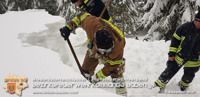 20190112 Katastrophen-Hilfsdiensteinsatz im Bezirk Lilienfeld  Foto:  Alexander Wolf