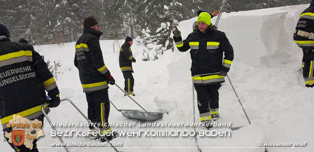 20190112 Katastrophen-Hilfsdiensteinsatz im Bezirk Lilienfeld  Foto:  Alexander Wolf