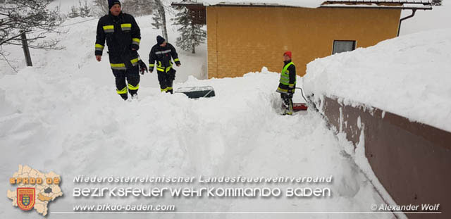 20190112 Katastrophen-Hilfsdiensteinsatz im Bezirk Lilienfeld  Foto:  Alexander Wolf