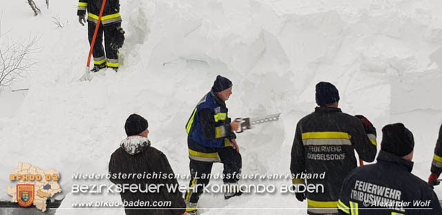 20190112 Katastrophen-Hilfsdiensteinsatz im Bezirk Lilienfeld  Foto:  Alexander Wolf