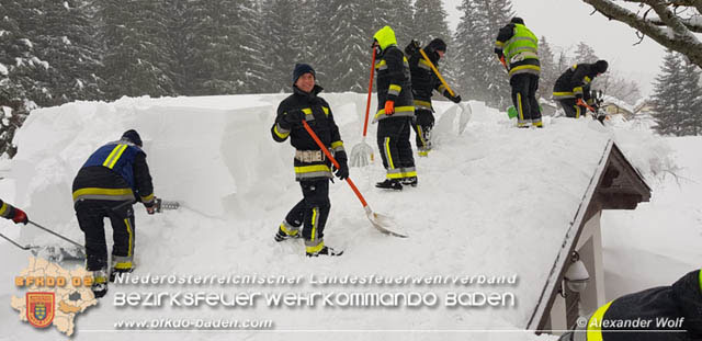 20190112 Katastrophen-Hilfsdiensteinsatz im Bezirk Lilienfeld  Foto:  Alexander Wolf