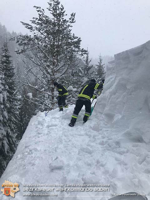 20190112 Katastrophen-Hilfsdiensteinsatz im Bezirk Lilienfeld  Foto:  Hermann Rauch FF Soo