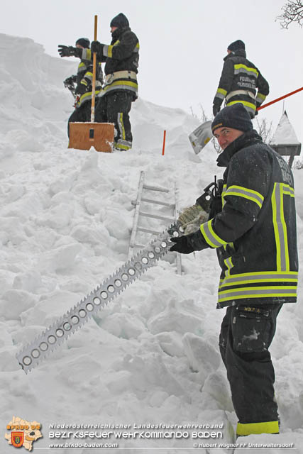 20190112 Katastrophen-Hilfsdiensteinsatz im Bezirk Lilienfeld  Foto:  Hubert Wagner FF Unterwaltersdorf