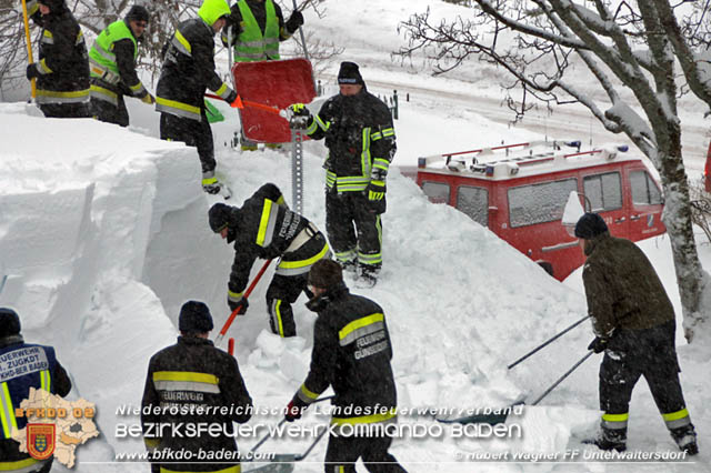 20190112 Katastrophen-Hilfsdiensteinsatz im Bezirk Lilienfeld  Foto:  Hubert Wagner FF Unterwaltersdorf