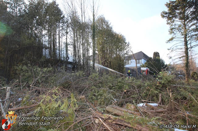 20190120 Brand in Berndorfer Wohnsiedlung  Foto: © Markus Hackl