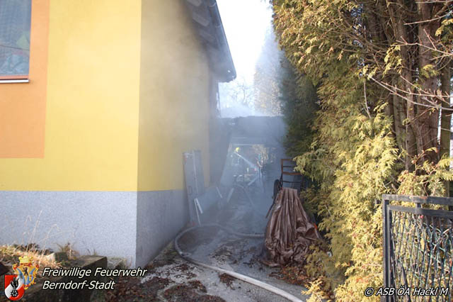 20190120 Brand in Berndorfer Wohnsiedlung Foto: © Markus Hackl 20190120 Brand in Berndorfer Wohnsiedlung Foto: © Markus Hackl
