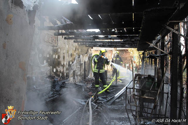 20190120 Brand in Berndorfer Wohnsiedlung Foto: © Markus Hackl 20190120 Brand in Berndorfer Wohnsiedlung Foto: © Markus Hackl