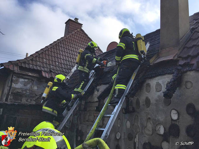 20190120 Brand in Berndorfer Wohnsiedlung  Foto: © Peter Schiffner