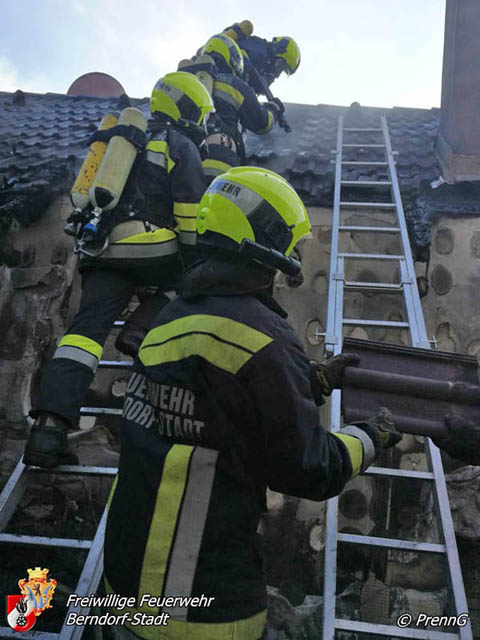 20190120 Brand in Berndorfer Wohnsiedlung Foto: © G.Prenn 20190120 Brand in Berndorfer Wohnsiedlung Foto: © G.Prenn