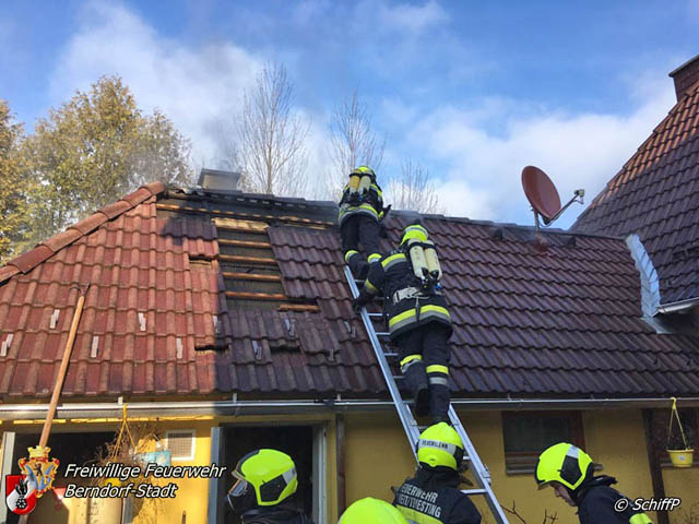 20190120 Brand in Berndorfer Wohnsiedlung  Foto: © Peter Schiffner