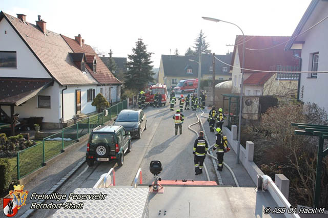 20190120 Brand in Berndorfer Wohnsiedlung  Foto: © Markus Hackl