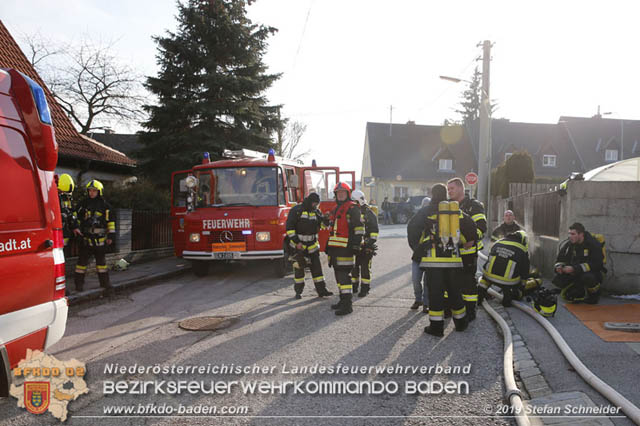 20190120 Brand in Berndorfer Wohnsiedlung  Foto: © Stefan Schneider