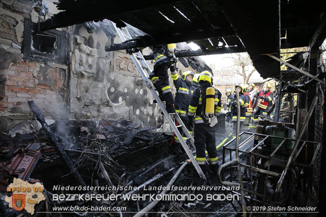 20190120 Brand in Berndorfer Wohnsiedlung  Foto: © Stefan Schneider