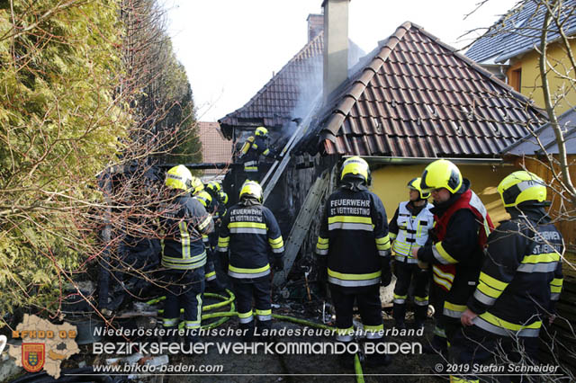 20190120 Brand in Berndorfer Wohnsiedlung  Foto: © Stefan Schneider