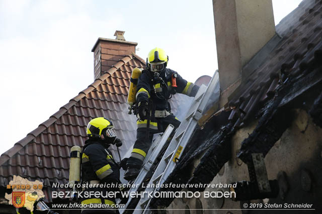 20190120 Brand in Berndorfer Wohnsiedlung  Foto: © Stefan Schneider