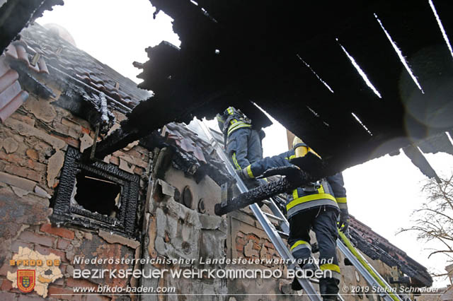 20190120 Brand in Berndorfer Wohnsiedlung  Foto: © Stefan Schneider