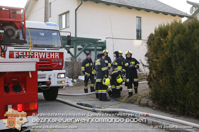 20190120 Brand in Berndorfer Wohnsiedlung  Foto: © Stefan Schneider