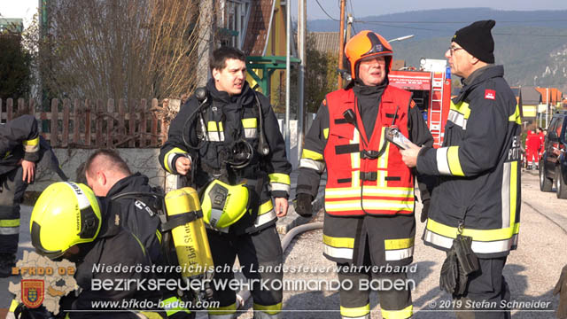 20190120 Brand in Berndorfer Wohnsiedlung  Foto: © Stefan Schneider