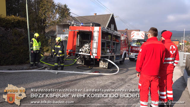 20190120 Brand in Berndorfer Wohnsiedlung  Foto: © Stefan Schneider