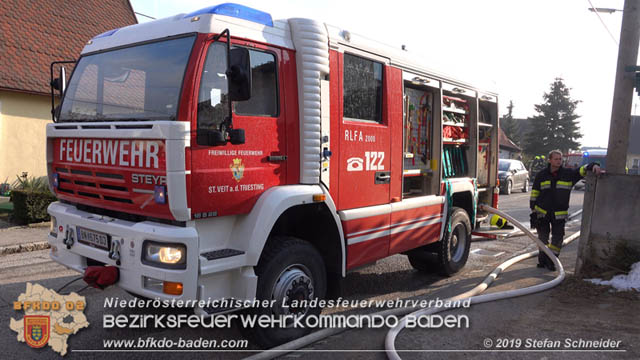 20190120 Brand in Berndorfer Wohnsiedlung  Foto: © Stefan Schneider