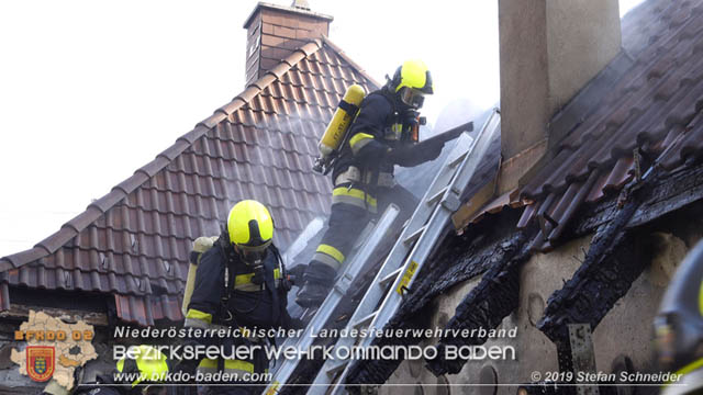 20190120 Brand in Berndorfer Wohnsiedlung  Foto: © Stefan Schneider