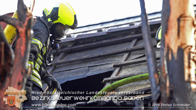 20190120 Brand in Berndorfer Wohnsiedlung  Foto: © Stefan Schneider