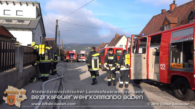 20190120 Brand in Berndorfer Wohnsiedlung  Foto: © Stefan Schneider