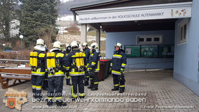 20190122 Gasalarm Volksschule Altenmarkt a.d.Triesting  Foto:  Christoph Steinbacher