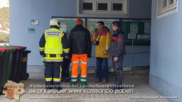 20190122 Gasalarm Volksschule Altenmarkt a.d.Triesting  Foto:  Christoph Steinbacher