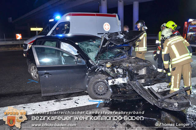 20190128 Verkehrsunfall auf der LB16 zwischen Trumau und Ebreichsdorf  Foto:  Thomas Lenger Monatsrevue.at