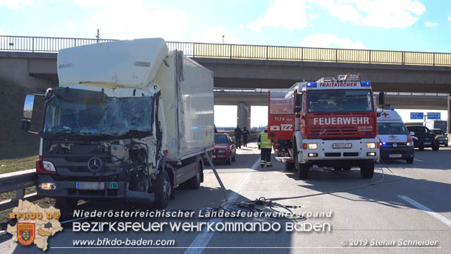 20190129 VU A2 RFB Wien Höhe Knoten Guntramsdorf - Einmündung A3 Foto: © Stefan Schneider 20190129 VU A2 RFB Wien Höhe Knoten Guntramsdorf - Einmündung A3 Foto: © Stefan Schneider