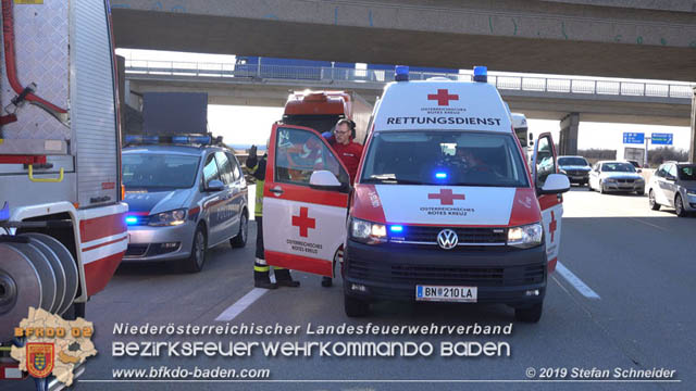 20190129 VU A2 RFB Wien Höhe Knoten Guntramsdorf - Einmündung A3 Foto: © Stefan Schneider 20190129 VU A2 RFB Wien Höhe Knoten Guntramsdorf - Einmündung A3 Foto: © Stefan Schneider