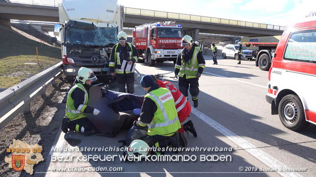 20190129 VU A2 RFB Wien Höhe Knoten Guntramsdorf - Einmündung A3 Foto: © Stefan Schneider 20190129 VU A2 RFB Wien Höhe Knoten Guntramsdorf - Einmündung A3 Foto: © Stefan Schneider