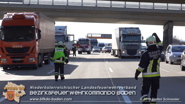 20190129 VU A2 RFB Wien Höhe Knoten Guntramsdorf - Einmündung A3  Foto: © Stefan Schneider