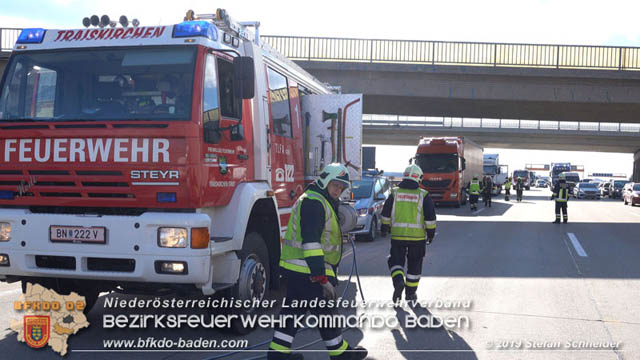 20190129 VU A2 RFB Wien Höhe Knoten Guntramsdorf - Einmündung A3  Foto: © Stefan Schneider