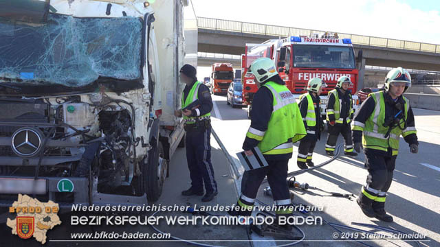 20190129 VU A2 RFB Wien Höhe Knoten Guntramsdorf - Einmündung A3 Foto: © Stefan Schneider 20190129 VU A2 RFB Wien Höhe Knoten Guntramsdorf - Einmündung A3 Foto: © Stefan Schneider
