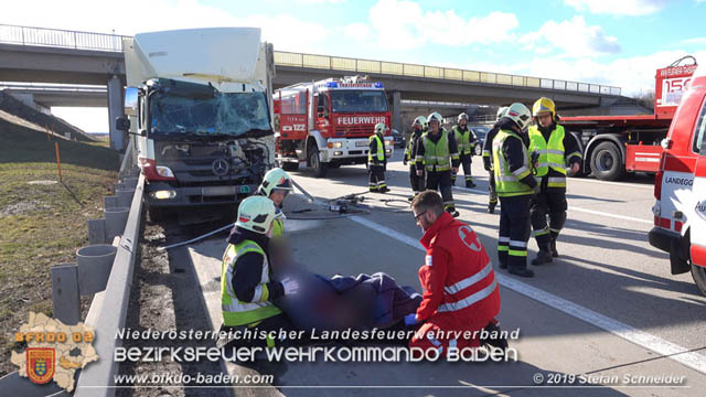 20190129 VU A2 RFB Wien Höhe Knoten Guntramsdorf - Einmündung A3 Foto: © Stefan Schneider 20190129 VU A2 RFB Wien Höhe Knoten Guntramsdorf - Einmündung A3 Foto: © Stefan Schneider