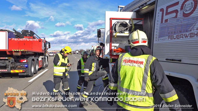 20190129 VU A2 RFB Wien Höhe Knoten Guntramsdorf - Einmündung A3  Foto: © Stefan Schneider