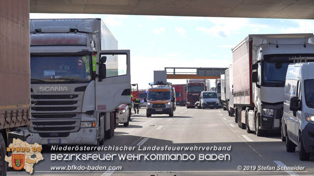 20190129 VU A2 RFB Wien Höhe Knoten Guntramsdorf - Einmündung A3 Foto: © Stefan Schneider 20190129 VU A2 RFB Wien Höhe Knoten Guntramsdorf - Einmündung A3 Foto: © Stefan Schneider