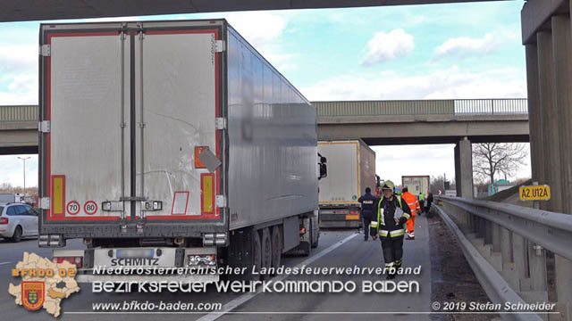20190129 VU A2 RFB Wien Höhe Knoten Guntramsdorf - Einmündung A3 Foto: © Stefan Schneider 20190129 VU A2 RFB Wien Höhe Knoten Guntramsdorf - Einmündung A3 Foto: © Stefan Schneider