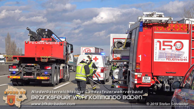 20190129 VU A2 RFB Wien Höhe Knoten Guntramsdorf - Einmündung A3  Foto: © Stefan Schneider