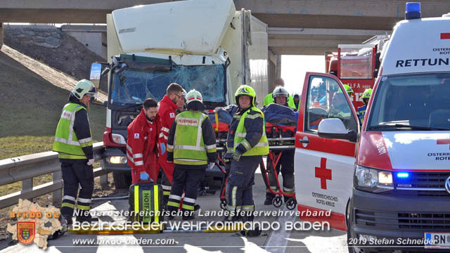 20190129 VU A2 RFB Wien Höhe Knoten Guntramsdorf - Einmündung A3 Foto: © Stefan Schneider 20190129 VU A2 RFB Wien Höhe Knoten Guntramsdorf - Einmündung A3 Foto: © Stefan Schneider