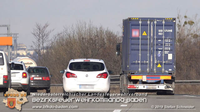 20190129 VU A2 RFB Wien Höhe Abfahrt Raststation Guntramsdorf Foto: © Stefan Schneider 20190129 VU A2 RFB Wien Höhe Abfahrt Raststation Guntramsdorf Foto: © Stefan Schneider