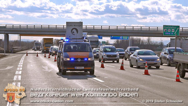 20190129 VU A2 RFB Wien Höhe Abfahrt Raststation Guntramsdorf Foto: © Stefan Schneider 20190129 VU A2 RFB Wien Höhe Abfahrt Raststation Guntramsdorf Foto: © Stefan Schneider